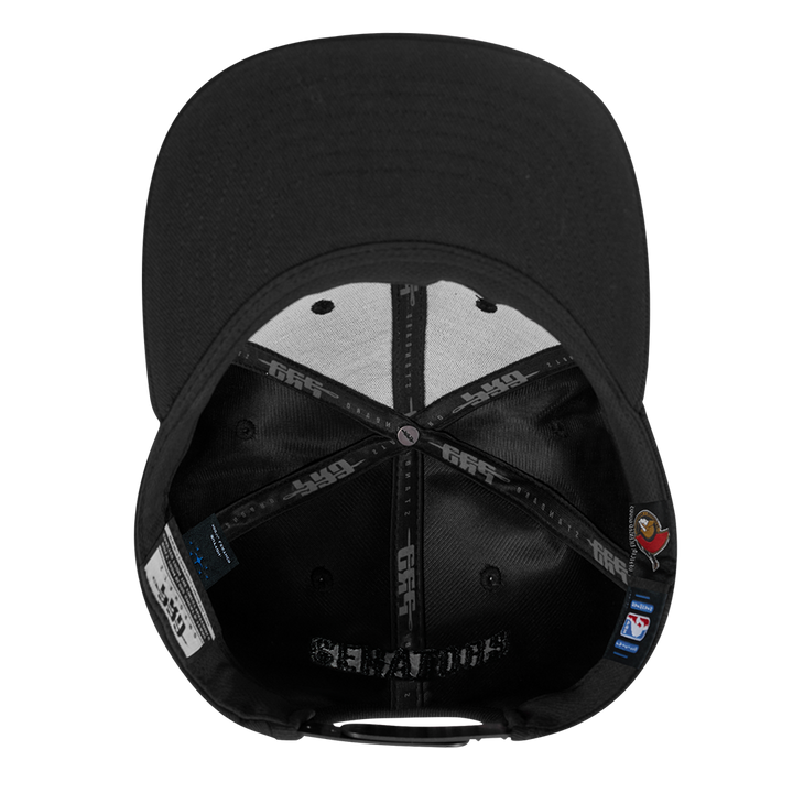 OTTAWA SENATORS WASHED VAGAURD BLACK TWILL PRO SNAPBACK