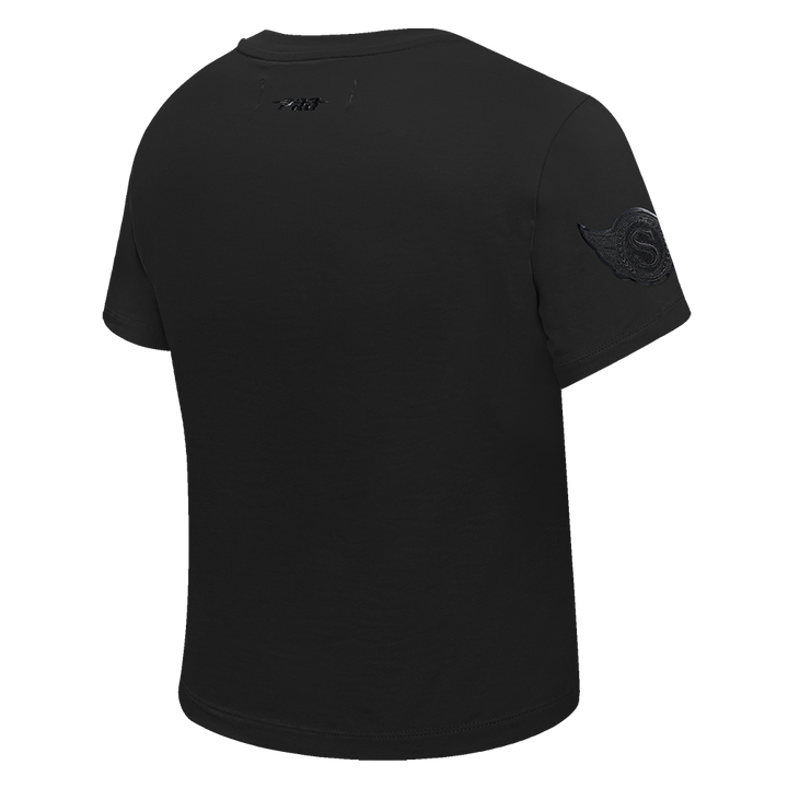 OTTAWA SENATORS WOMEN'S TRIPLE BLACK SLIM FIT TEE