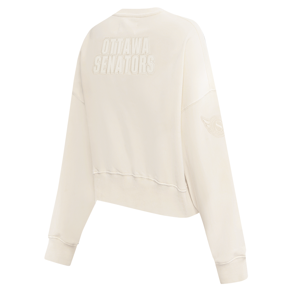 OTTAWA SENATORS WOMEN'S NEUTRAL FLC CREWNECK SWEATER