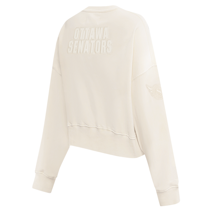 OTTAWA SENATORS WOMEN'S NEUTRAL FLC CREWNECK SWEATER