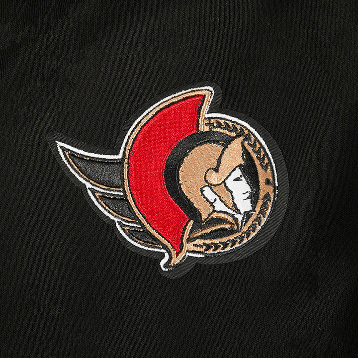 OTTAWA SENATORS WOMEN'S CLASSIC ICON PRO BLACK PULLOVER HOODIE