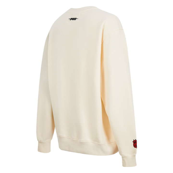 OTTAWA SENATORS WOMEN'S CLASSIC ICON PRO WHITE CREWNECK SWEATER