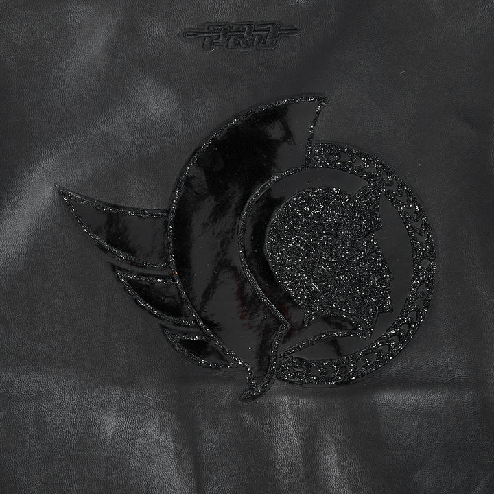 OTTAWA SENATORS WOMEN'S WASHED VAGAURD CROPPED VARISTY JACKET