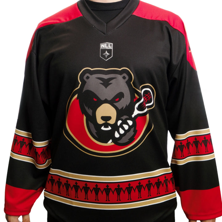 Teat Ottawa Black Bears Home Replica Jersey