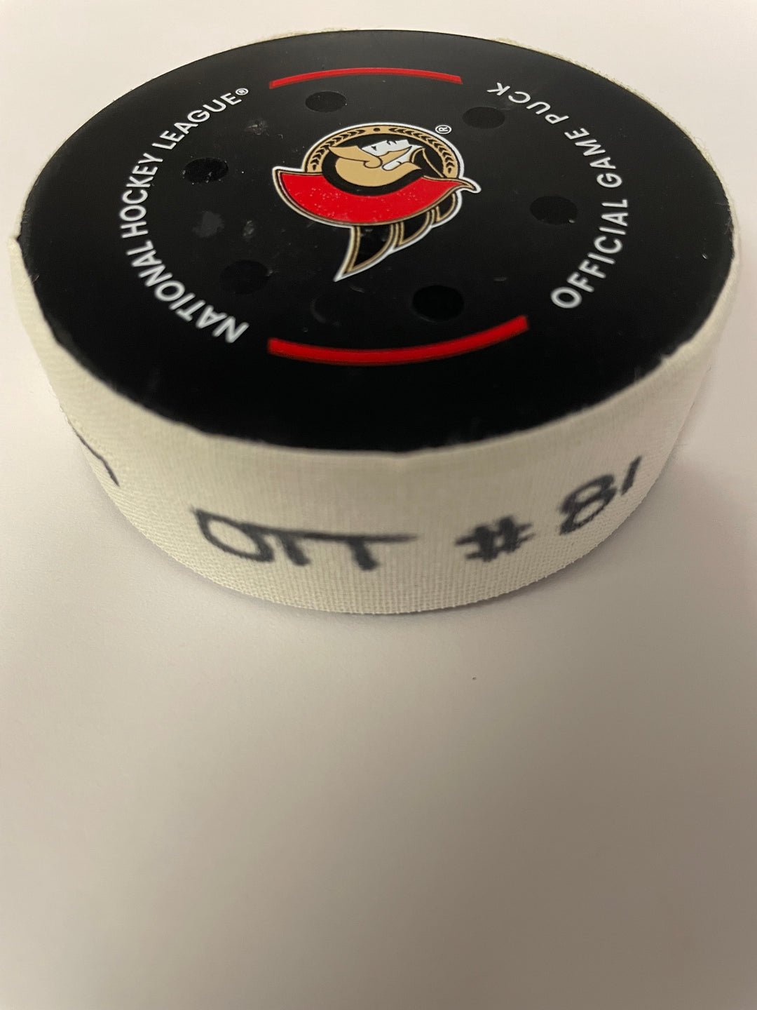 September 26th -Adam Gaudette Goal Puck (pre-season)