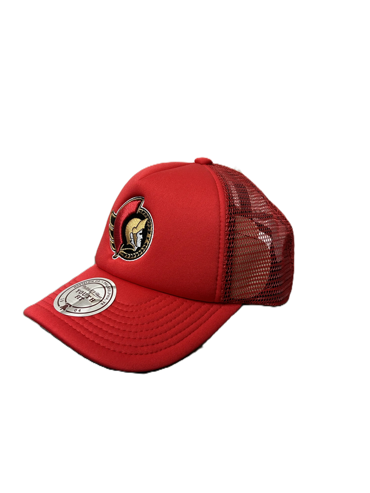 Youth Evergreen Red Trucker Cap