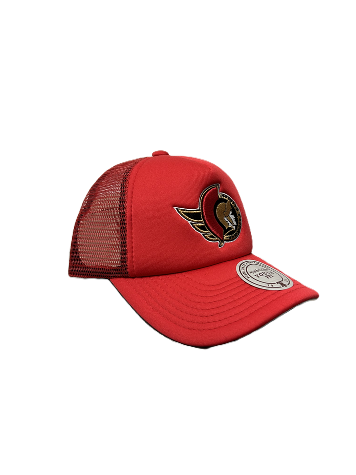 Youth Evergreen Red Trucker Cap