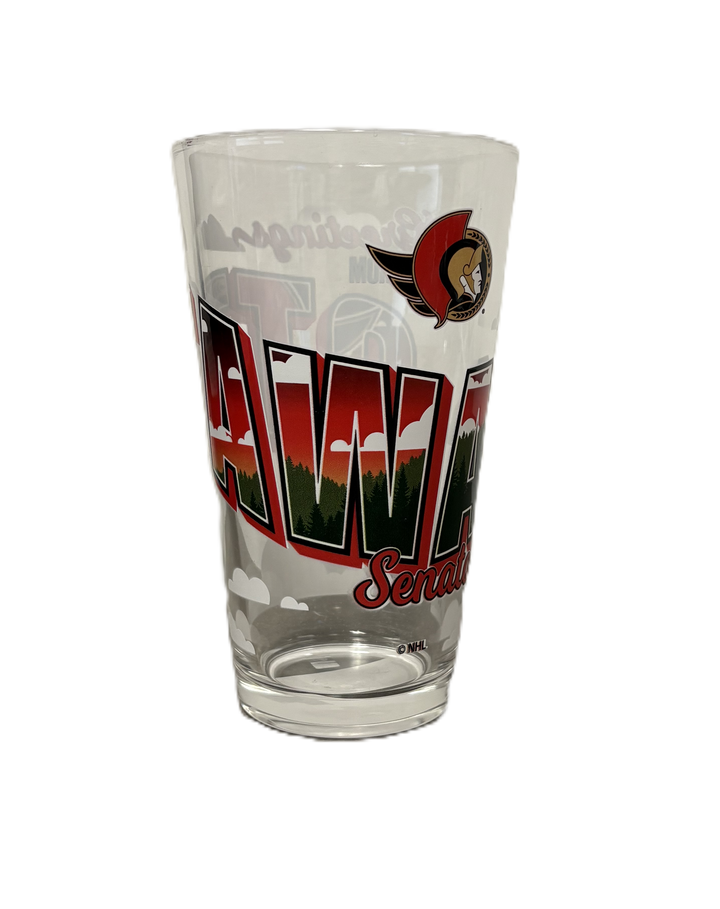 Greetings From Ottawa 16oz Mixing Glass