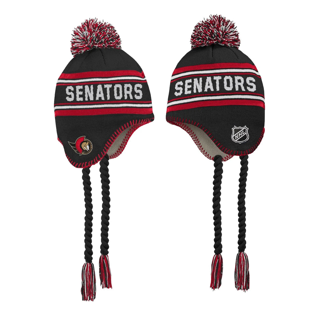 Child Jacquard Tassel Pom Toque