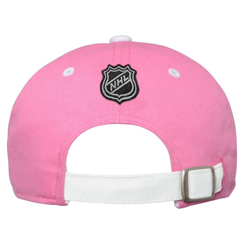 Girls Pink Unstructured Adjustable Cap –