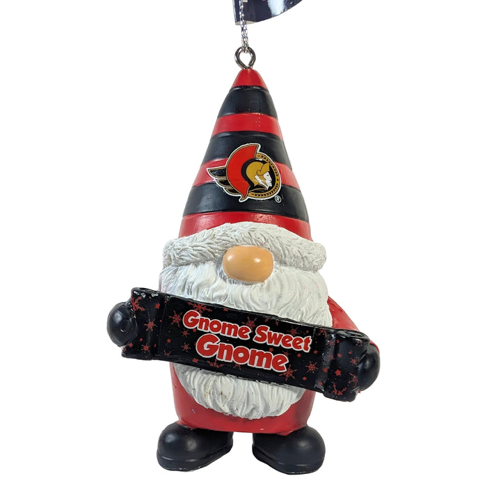 OTTAWA SENATORS Gnome Sweet Gnome Ornament