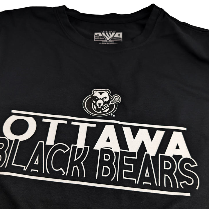 OTTAWA BLACK BEARS RICHMOND BLACK AND WHITE TEE