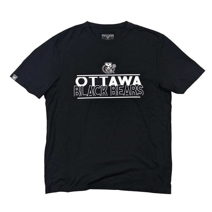 OTTAWA BLACK BEARS RICHMOND BLACK AND WHITE TEE