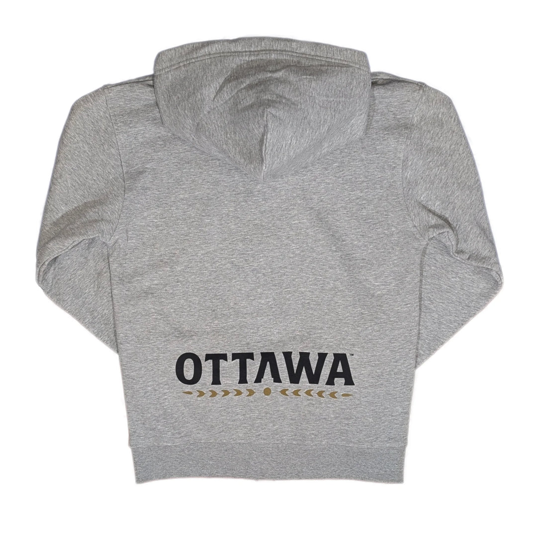 OTTAWA SENATORS CORE ALTERNATE GREY ZIP UP HOODIE
