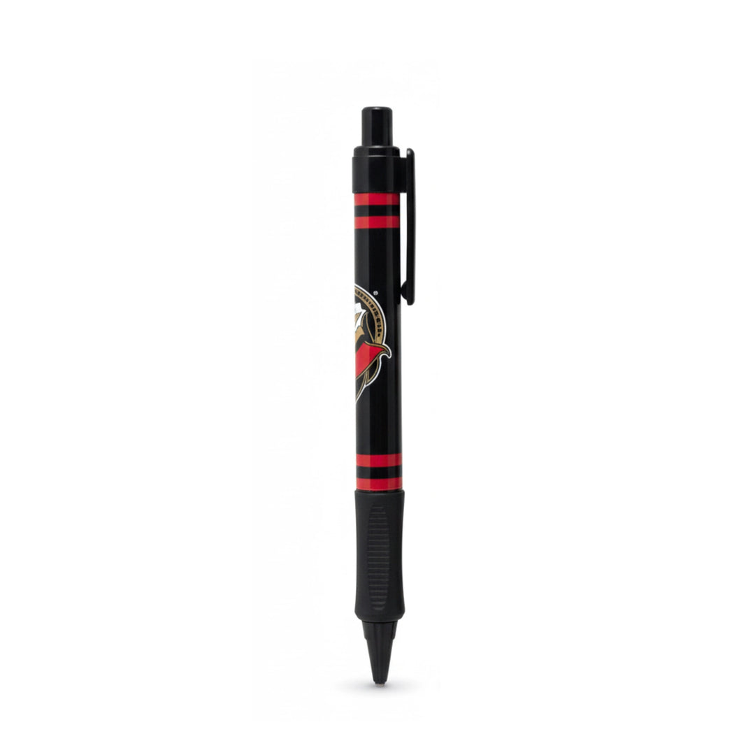OTTAWA SENATORS SINGLE SOFT GRIP PEN - BLACK