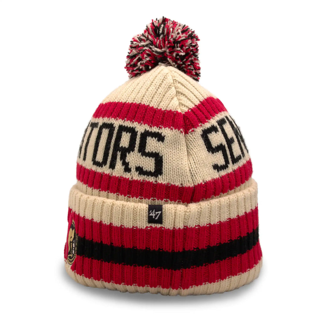 Ottawa Senators Bering Cream/Red Pom Knit (47)