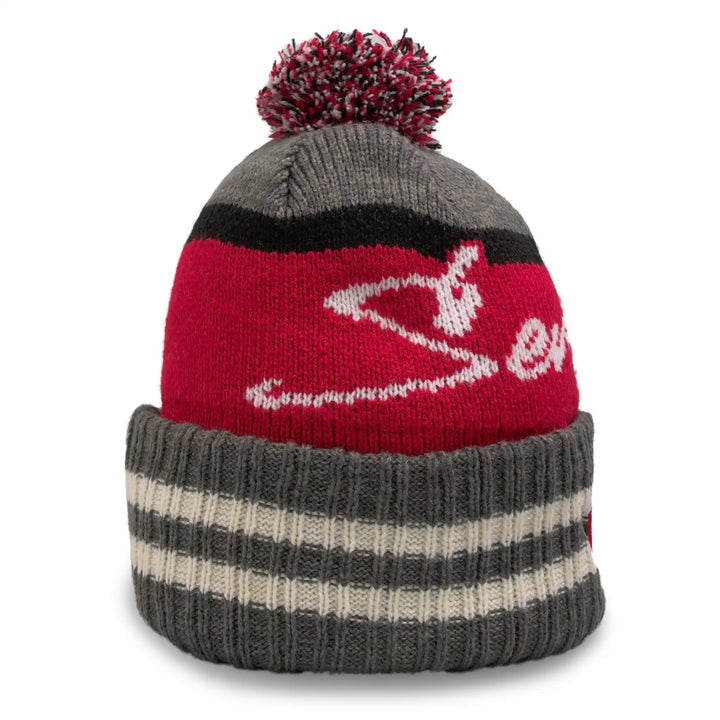 Ottawa Senators Hyperbolic Grey/Red Pom Knit (47)