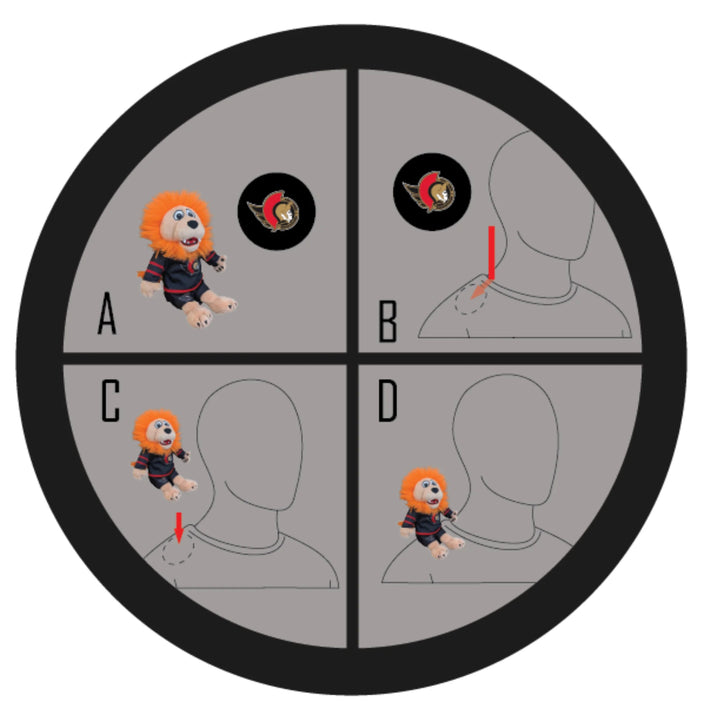 Ottawa Senators Sparty Shoulder Buddy