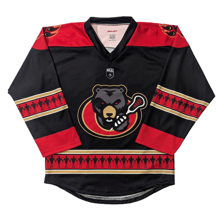 Youth Teat Ottawa Black Bears Home Replica Jersey