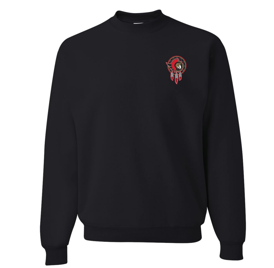 2024 Jay Odjick Indigenous Senators Black Crewneck