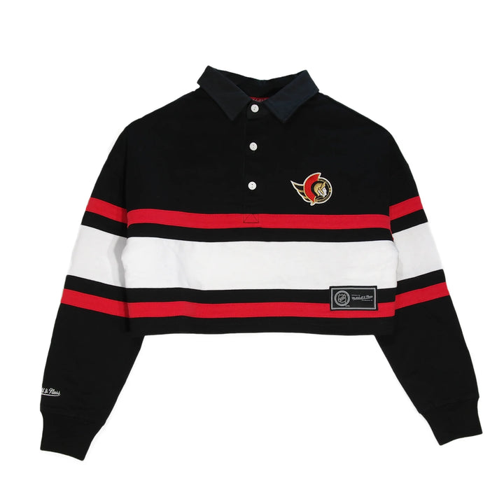 Ottawa Senators Youth Girls French Terry Rugby Polo