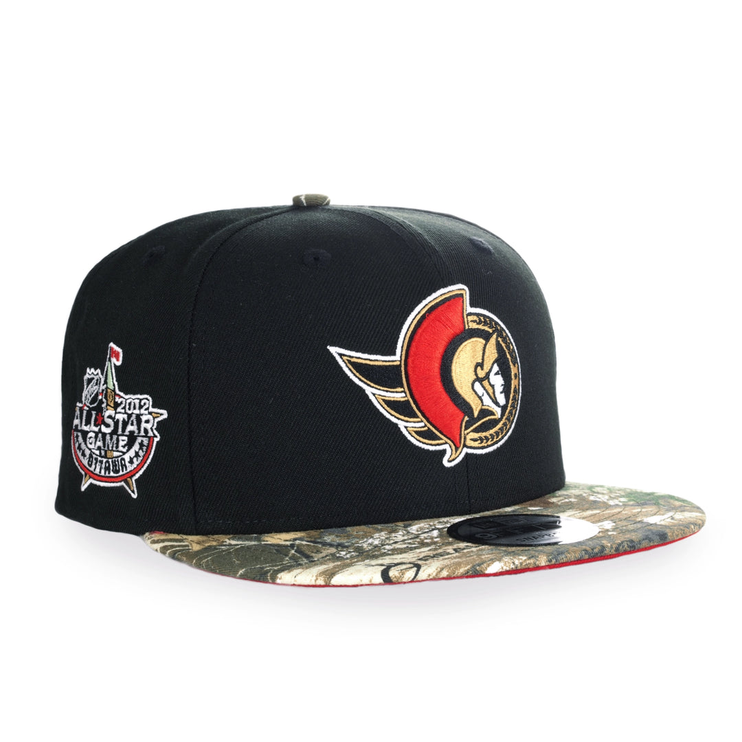OTTAWA SENATORS 9FIFTY BLACK & TREE CAMO 2012 ALL STAR GAME FLATBRIM ADJUSTABLE CAP