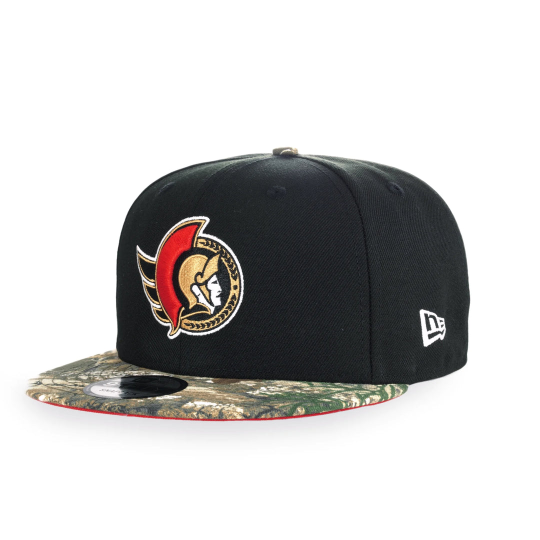 OTTAWA SENATORS 9FIFTY BLACK & TREE CAMO 2012 ALL STAR GAME FLATBRIM ADJUSTABLE CAP