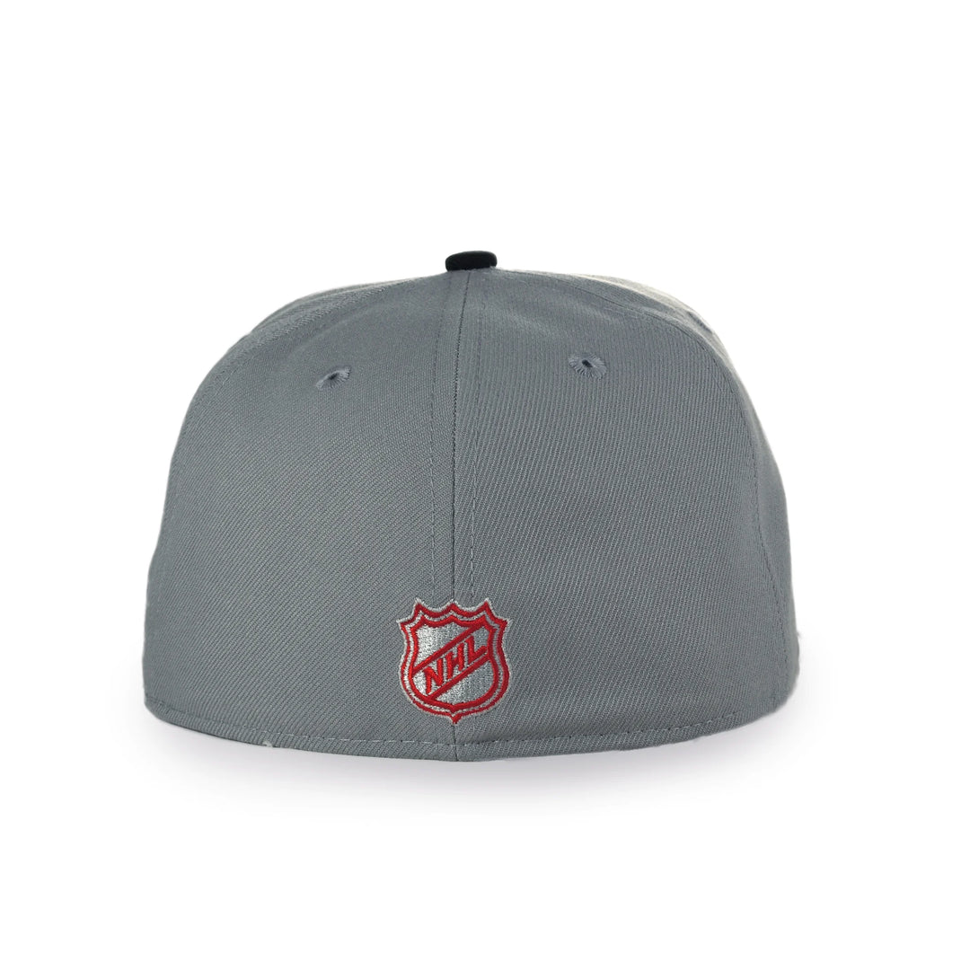 OTTAWA SENATORS 9FIFTY GREY & BLACK FLATBRIM FITTED CAP