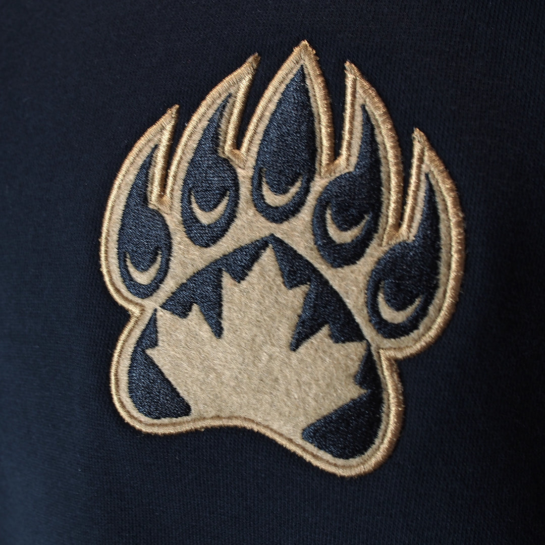 OTTAWA BLACK BEARS Murray Felt 1/4 Zip Sweater