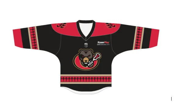 Official Ottawa Black Bears On Field Home Jersey
