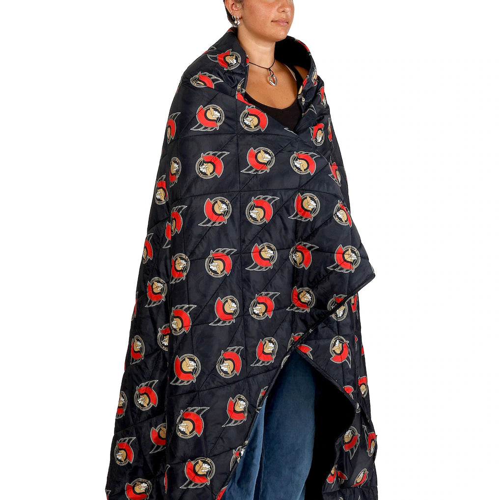 OTTAWA SENATORS WEARABLE BLANKET AND CARRY SACK