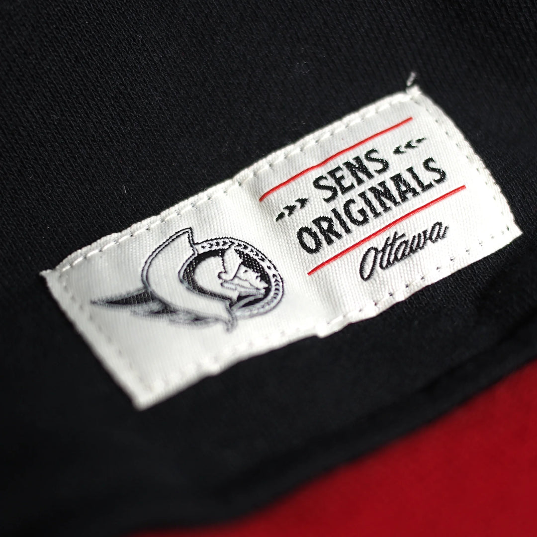 OTTAWA SENATORS RELAXED VINTAGE LOGO BLACK HOODY