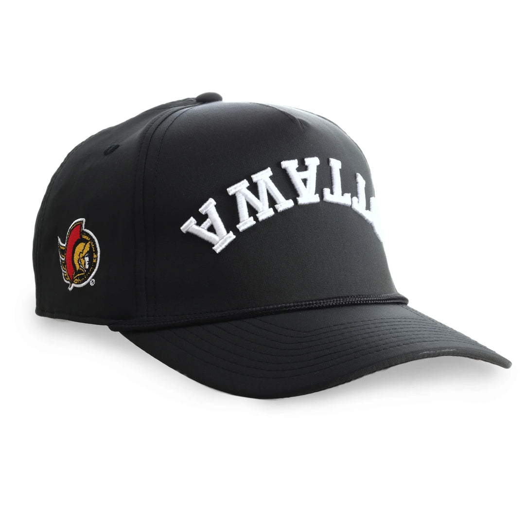 OTTAWA SENATORS BLACK TAILGATE REVERSED ADJUSTABLE CAP