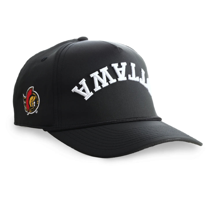 OTTAWA SENATORS BLACK TAILGATE REVERSED ADJUSTABLE CAP