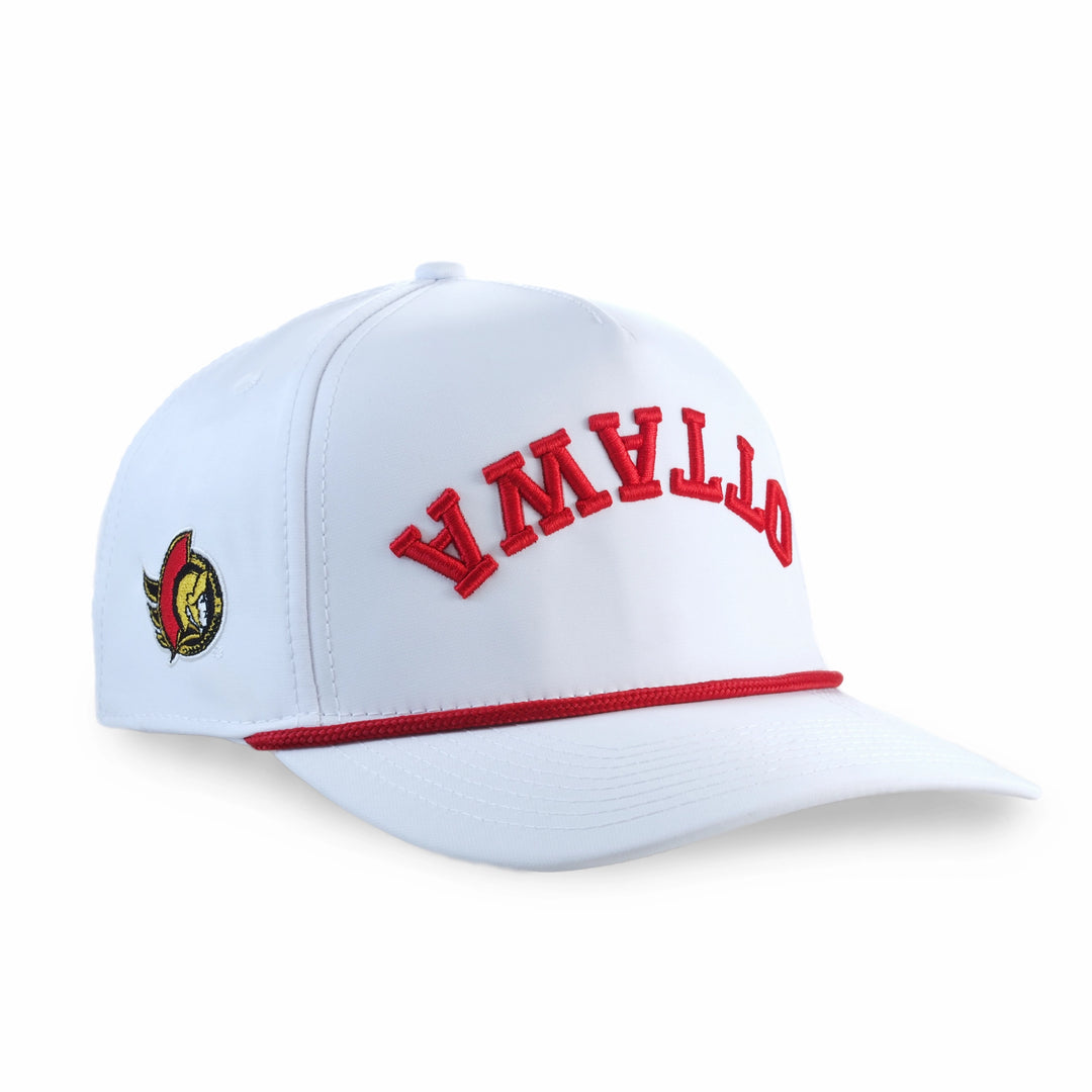 OTTAWA SENATORS WHITE ICE TIME REVERSED ADJUSTABLE CAP
