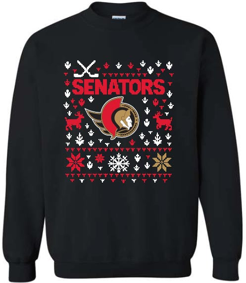 OTTAWA SENATORS UGLY HOLIDAY SWEATER