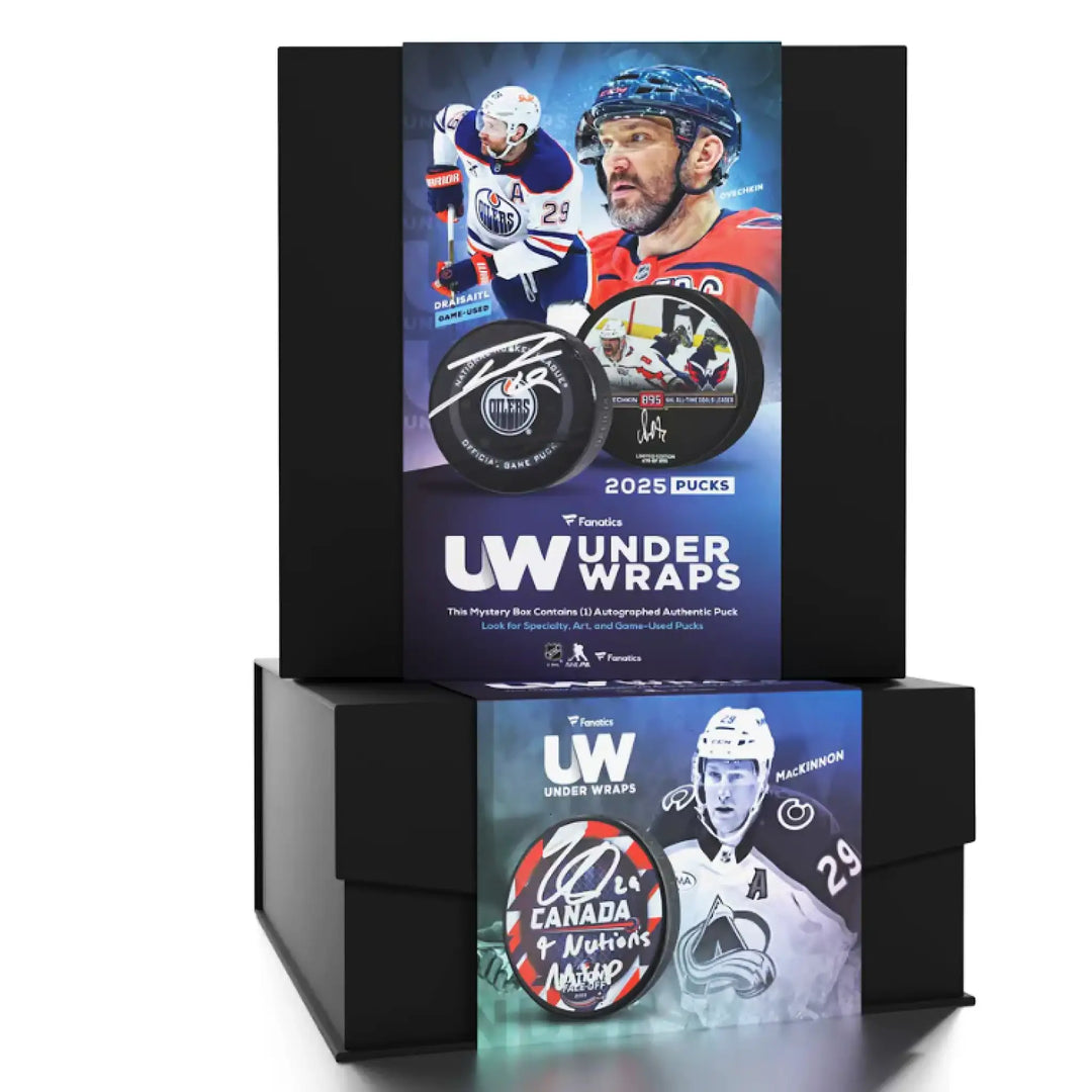 NHL UNDER WRAPS MYSTERY SIGNED PUCK (FTC)