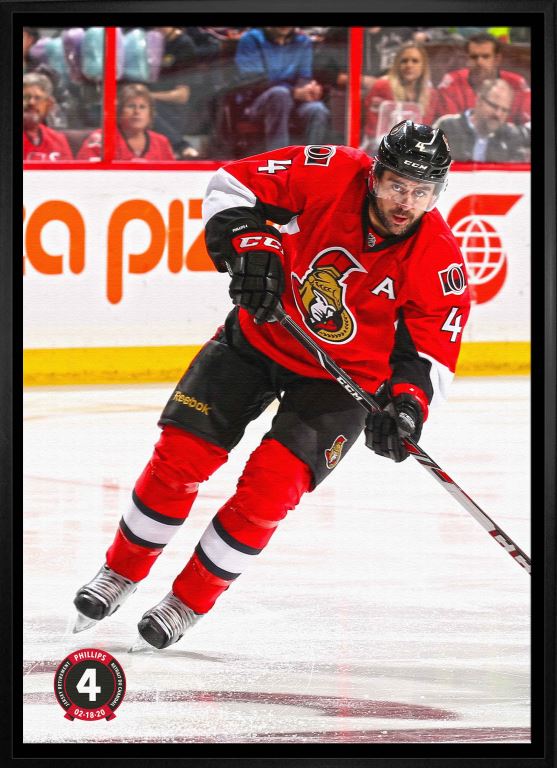 Chris Phillips Signed Canvas - Passing