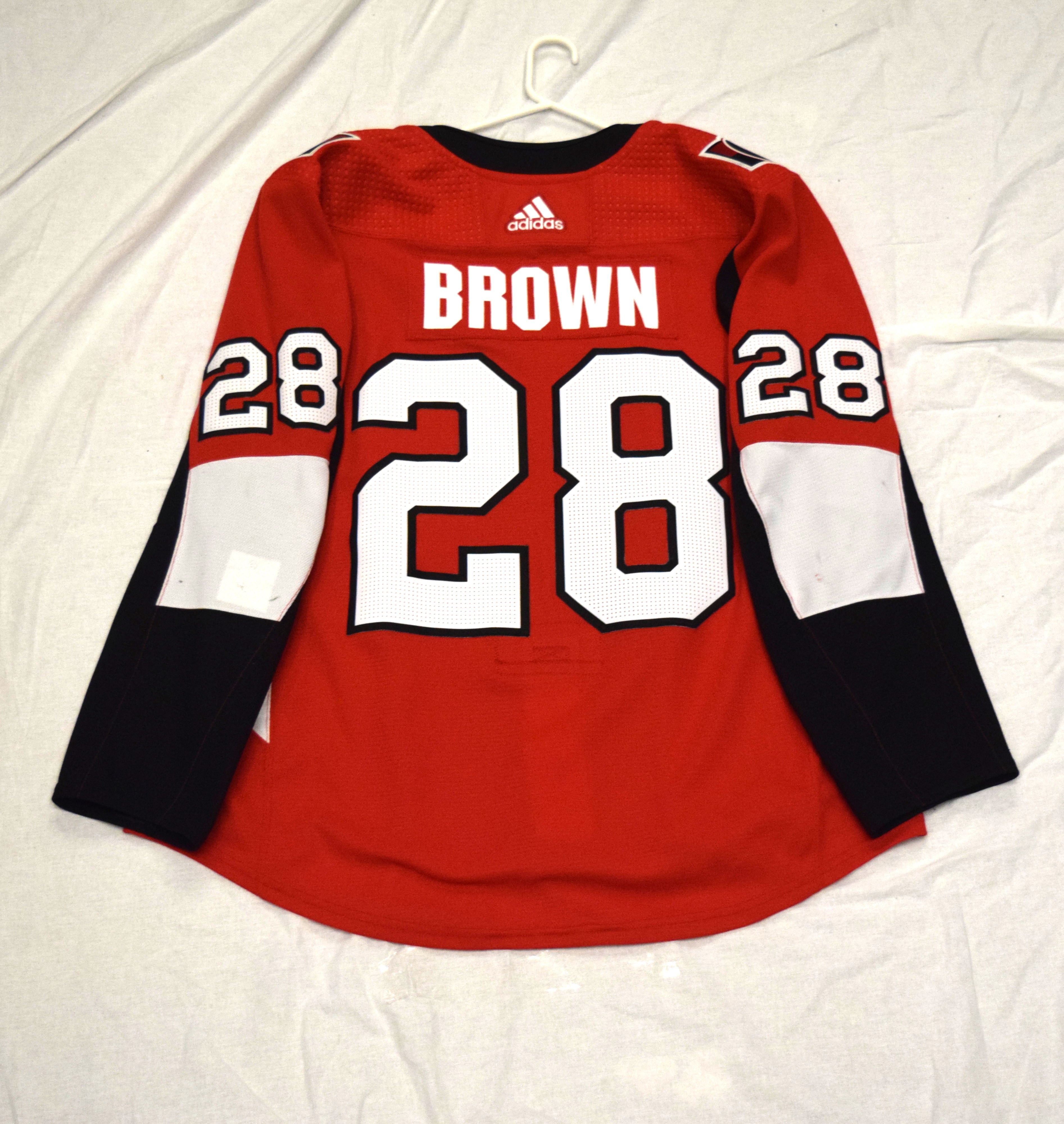 Ottawa Senators No28 Connor Brown Red Home Drift Fashion Jersey