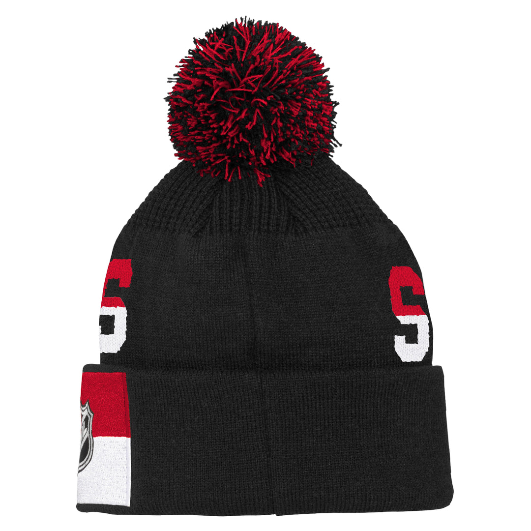 Youth Face Off Jacquard Cuffed Pom Toque